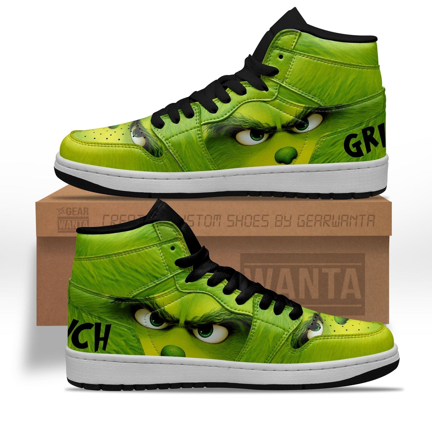 Grinch J1s Sneakers Green Angry