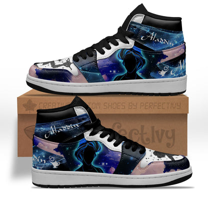 Aladdin Silhouette J1s Sneakers Custom For Fans Sneakers PT10