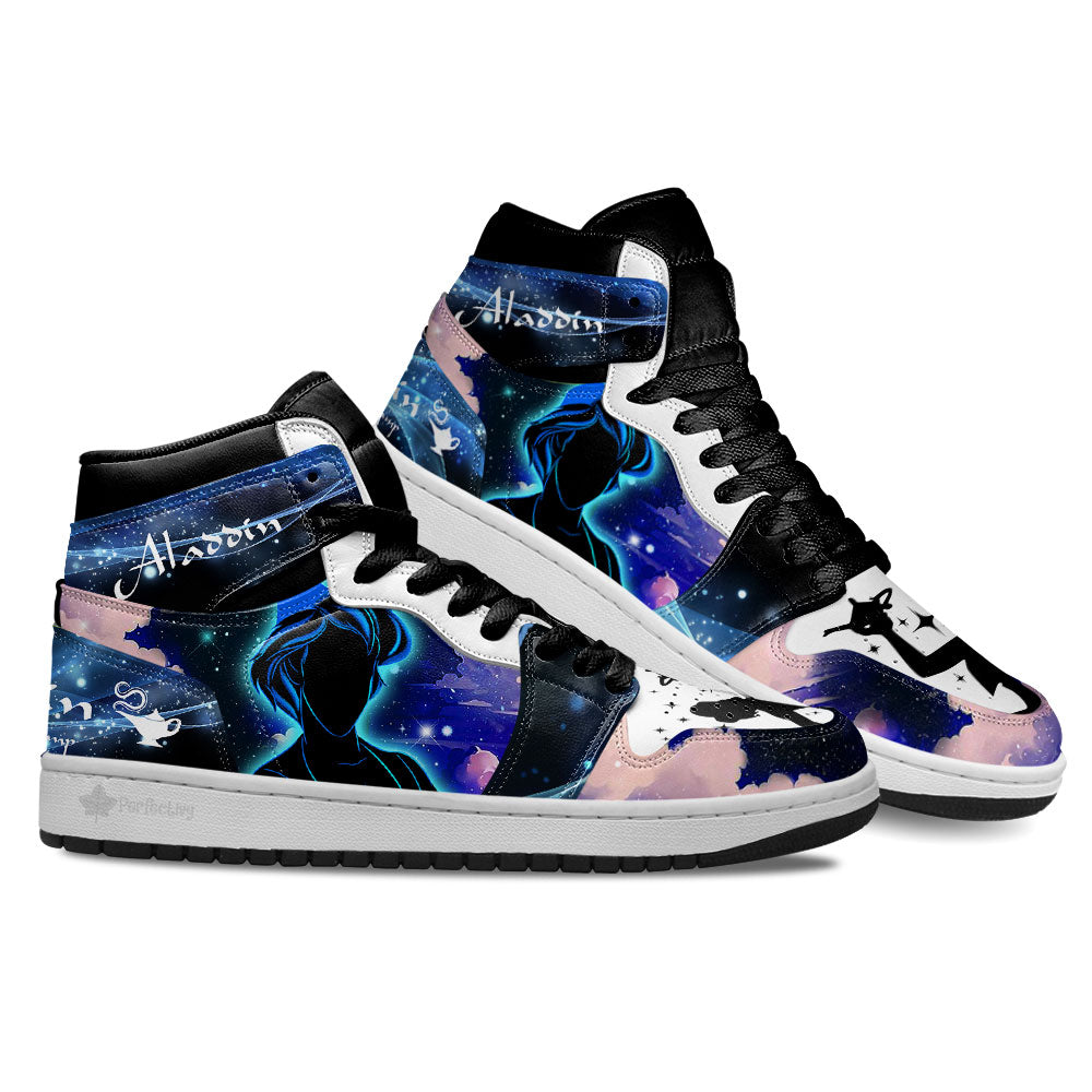 Aladdin Silhouette J1s Sneakers Custom For Fans Sneakers PT10