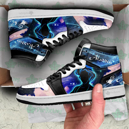 Aladdin Silhouette J1s Sneakers Custom For Fans Sneakers PT10