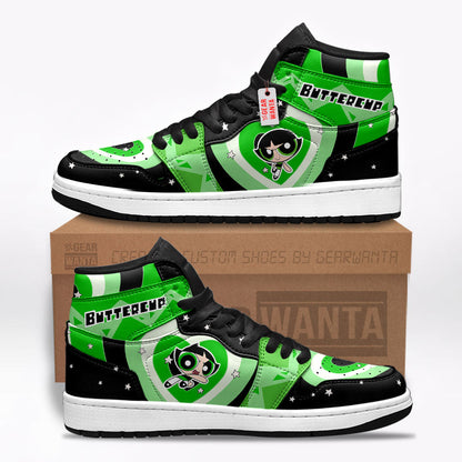 Buttercup The Powerpuff Girls J1s Sneakers Custom For Fans TT25