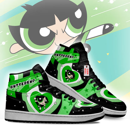 Buttercup The Powerpuff Girls J1s Sneakers Custom For Fans TT25