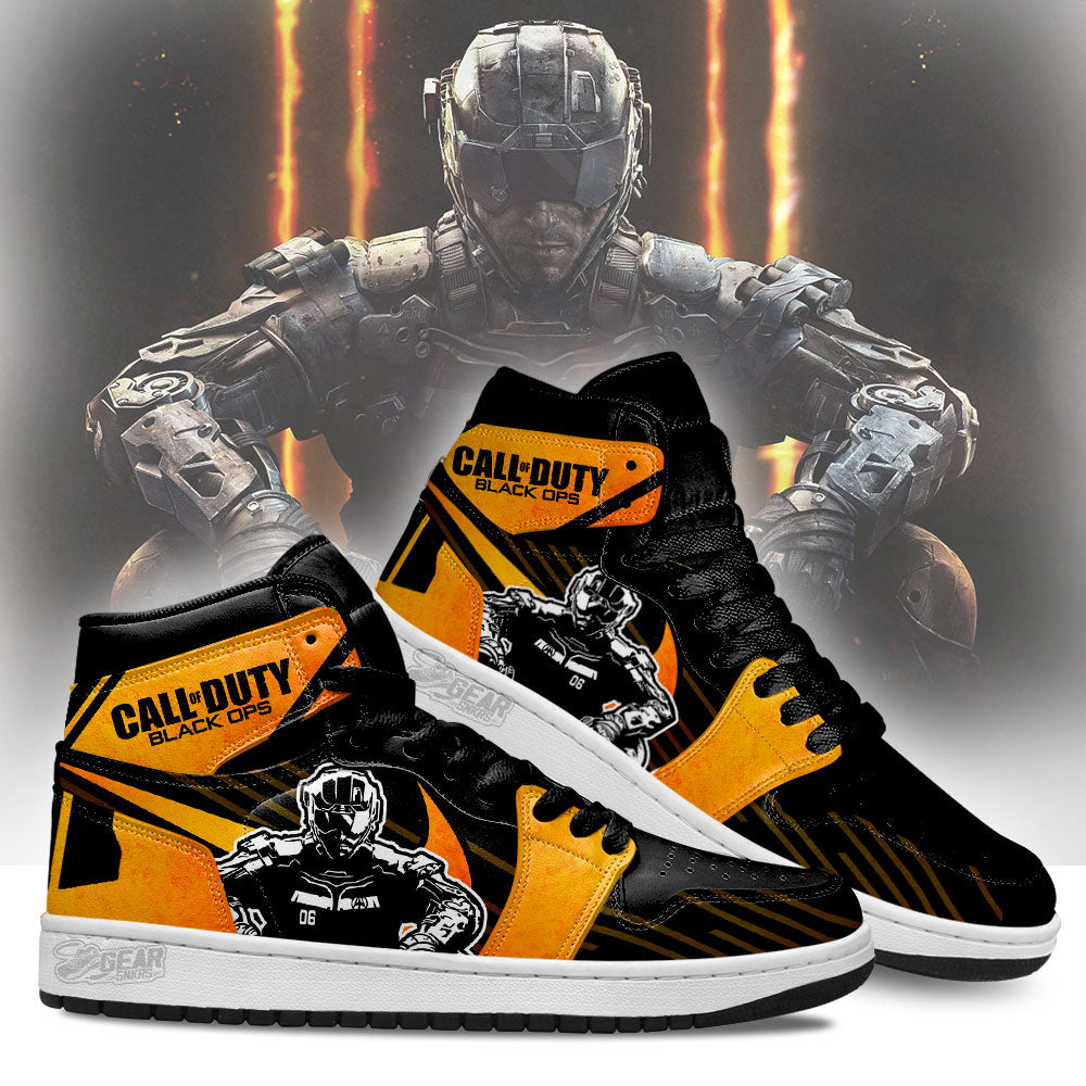 Call of Duty: Black Ops J1 Sneakers Custom For Gamers TT27