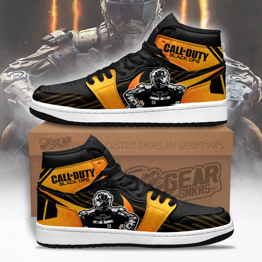 Call of Duty: Black Ops J1 Sneakers Custom For Gamers TT27