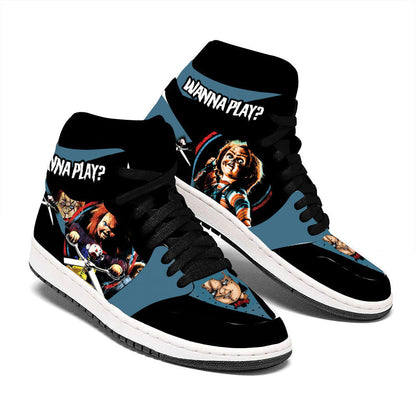 Child's Play Chucky J1s Sneakers Custom For Horror Fans