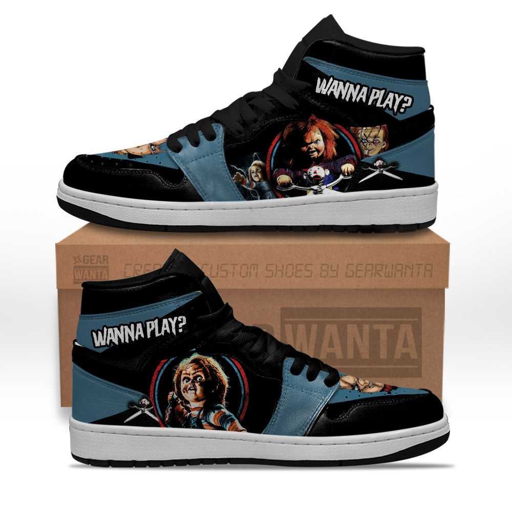 Child's Play Chucky J1s Sneakers Custom For Horror Fans