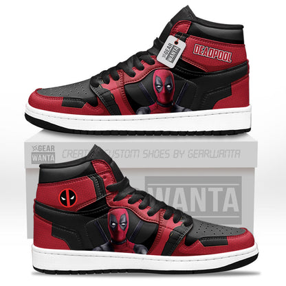 Deadpool J1s Sneakers Superhero Custom Shoes