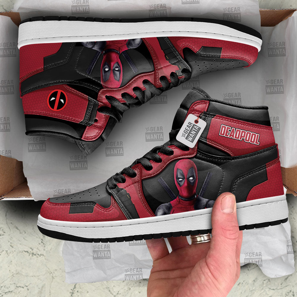 Deadpool J1s Sneakers Superhero Custom Shoes