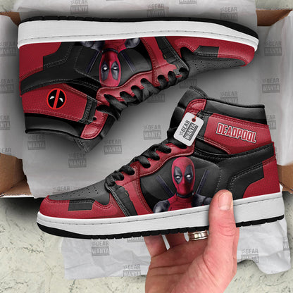 Deadpool J1s Sneakers Superhero Custom Shoes