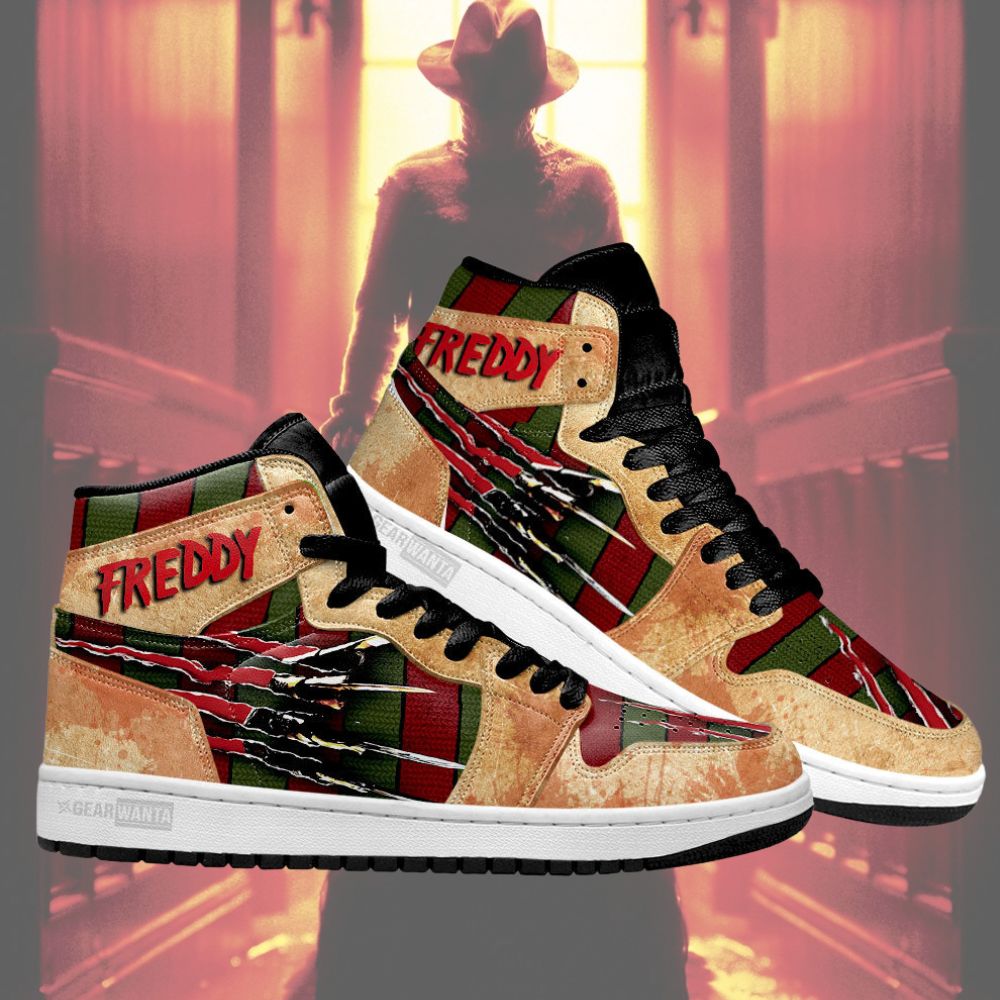 Freddy Krueger J1s Sneakers A Nightmare on Elm Street