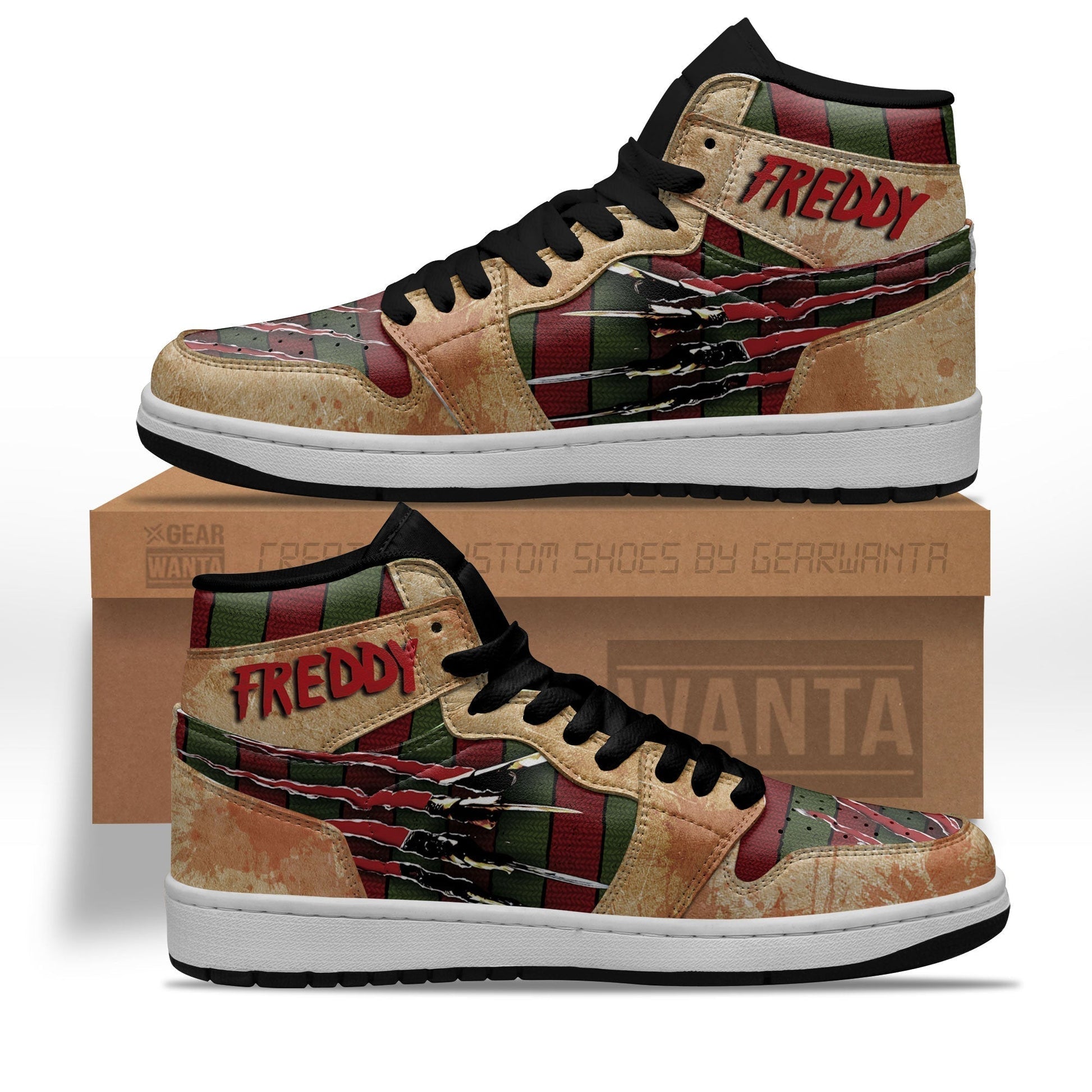 Freddy Krueger J1s Sneakers A Nightmare on Elm Street