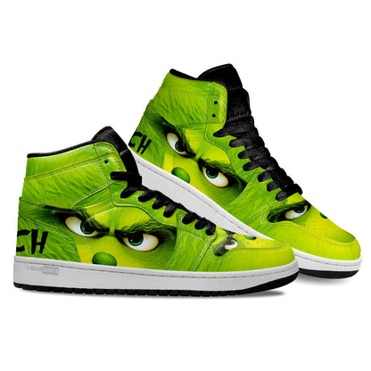 Grinch J1s Sneakers Green Angry