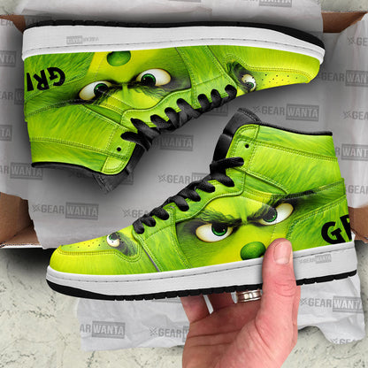 Grinch J1s Sneakers Green Angry