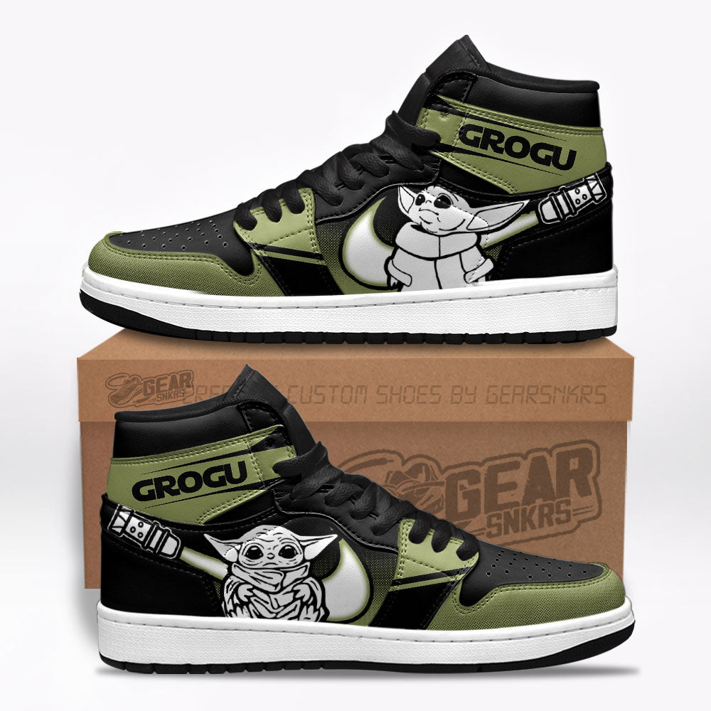 Grogu Star Wars J1s Sneakers Gifts Idea For Fans TT26