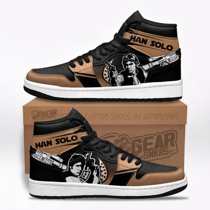 Han Solo J1s Sneakers Custom For Star Wars Fans TT26