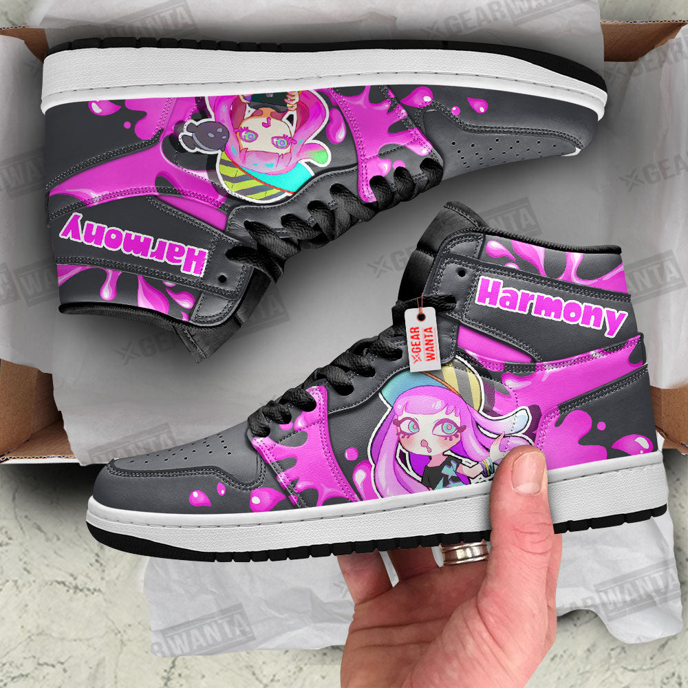 Harmony Splatoon J1 Sneakers Custom Shoes For Gaming Fans