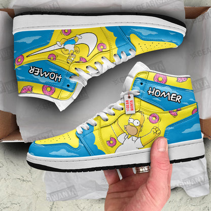 Homer Simpson J1s Sneakers