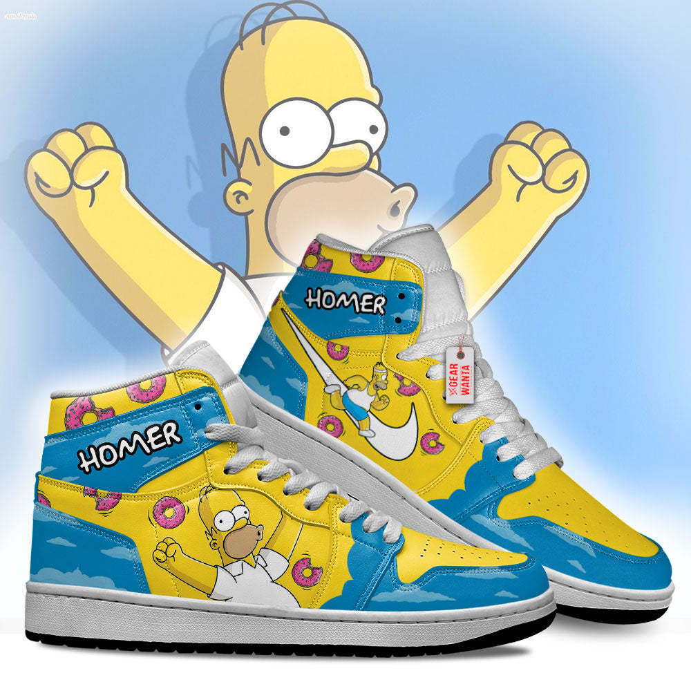 Homer Simpson J1s Sneakers