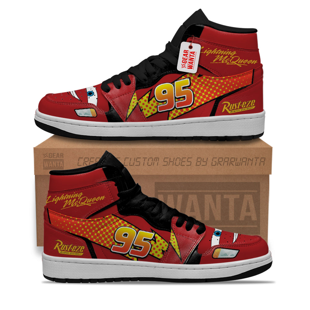 Lightning McQueen J1s Sneakers Custom