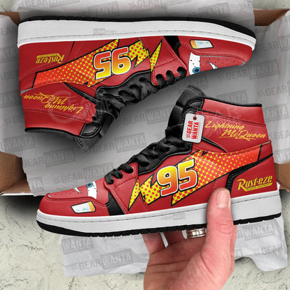 Lightning McQueen J1s Sneakers Custom