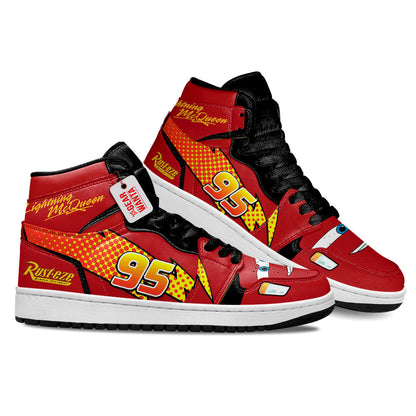 Lightning McQueen J1s Sneakers Custom