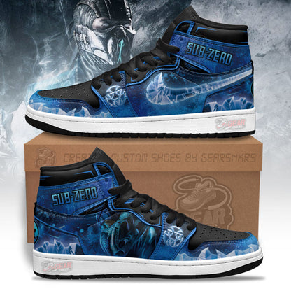 Mortal Kombat Sneakers Sub-zero Ice Style