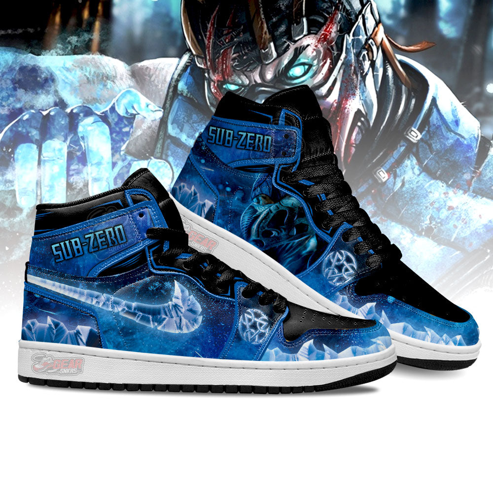 Mortal Kombat Sneakers Sub-zero Ice Style
