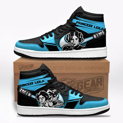 Princess Leila Star Wars J1s Sneakers Gifts Idea For Fans TT26