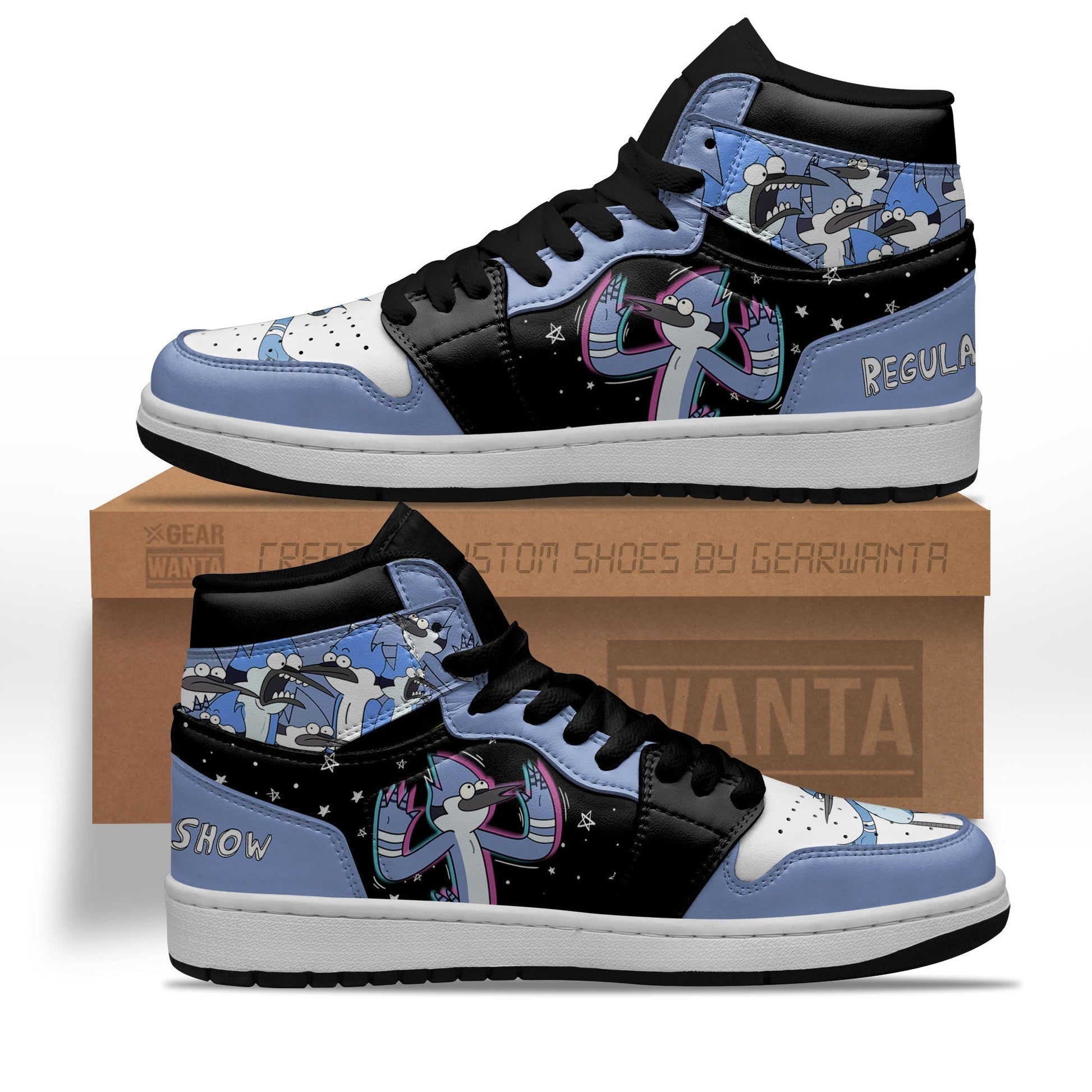 Regular Show Mordecai J1s Sneakers Sneakers For Cartoon Fans