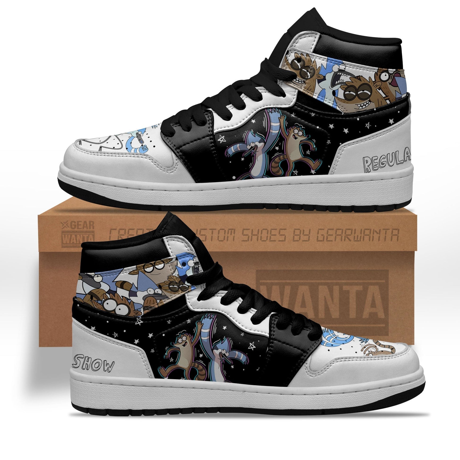 Regular Show Mordecai and Rigby J1s Sneakers
