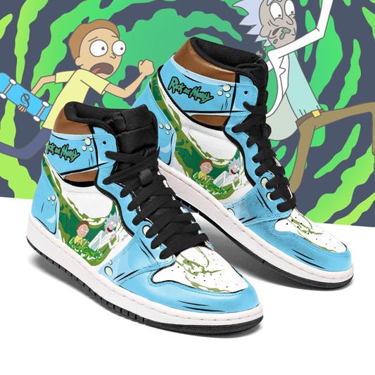 Rick And Morty J1s Sneakers Funny Finger