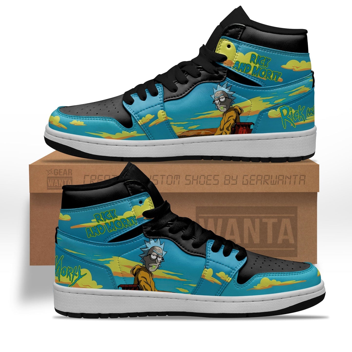 Rick and Morty Crossover Breaking Bad J1S Sneakers
