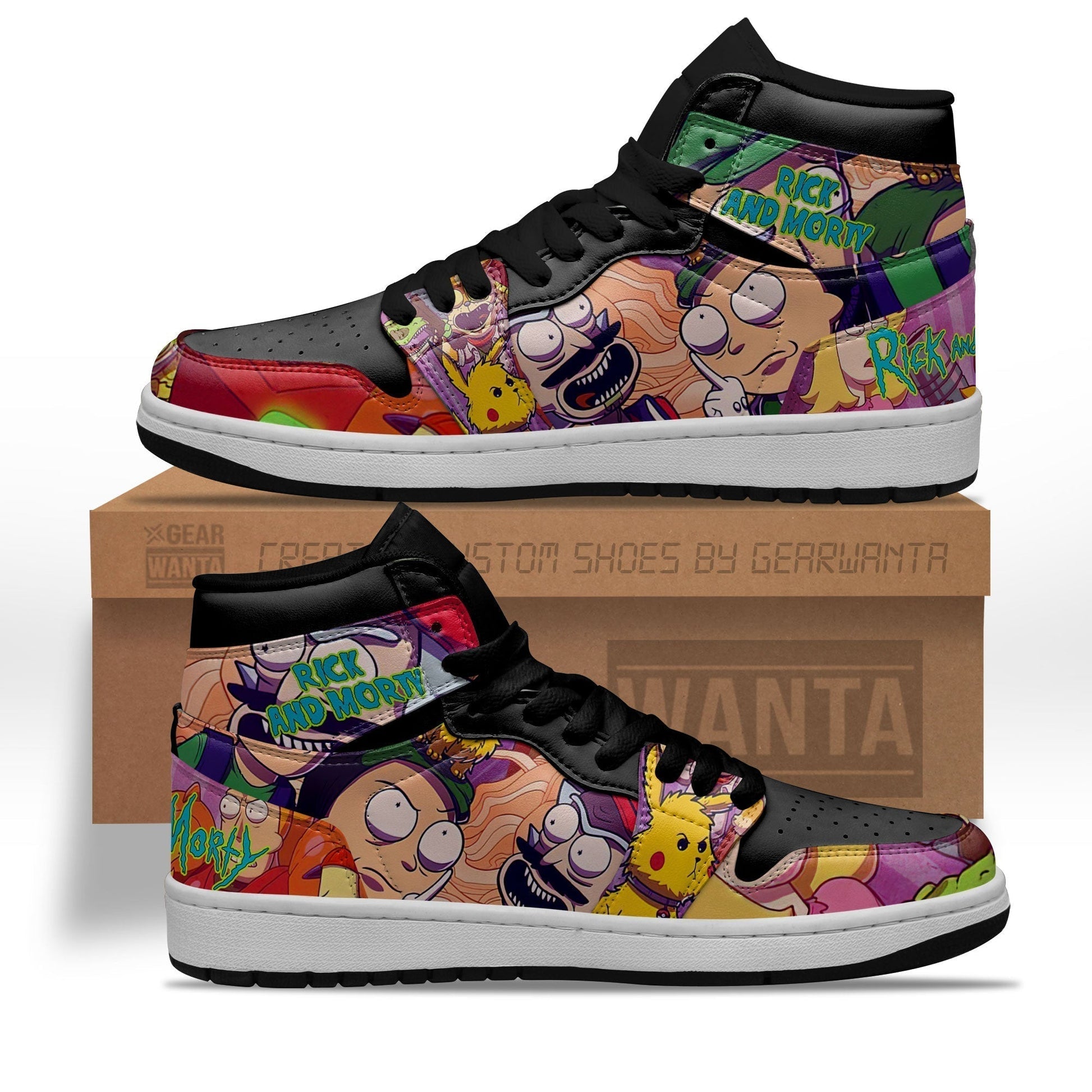 Rick and Morty Crossover Super Mario J1S Sneakers