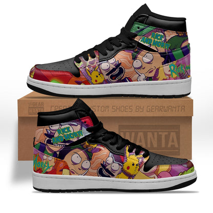 Rick and Morty Crossover Super Mario J1S Sneakers