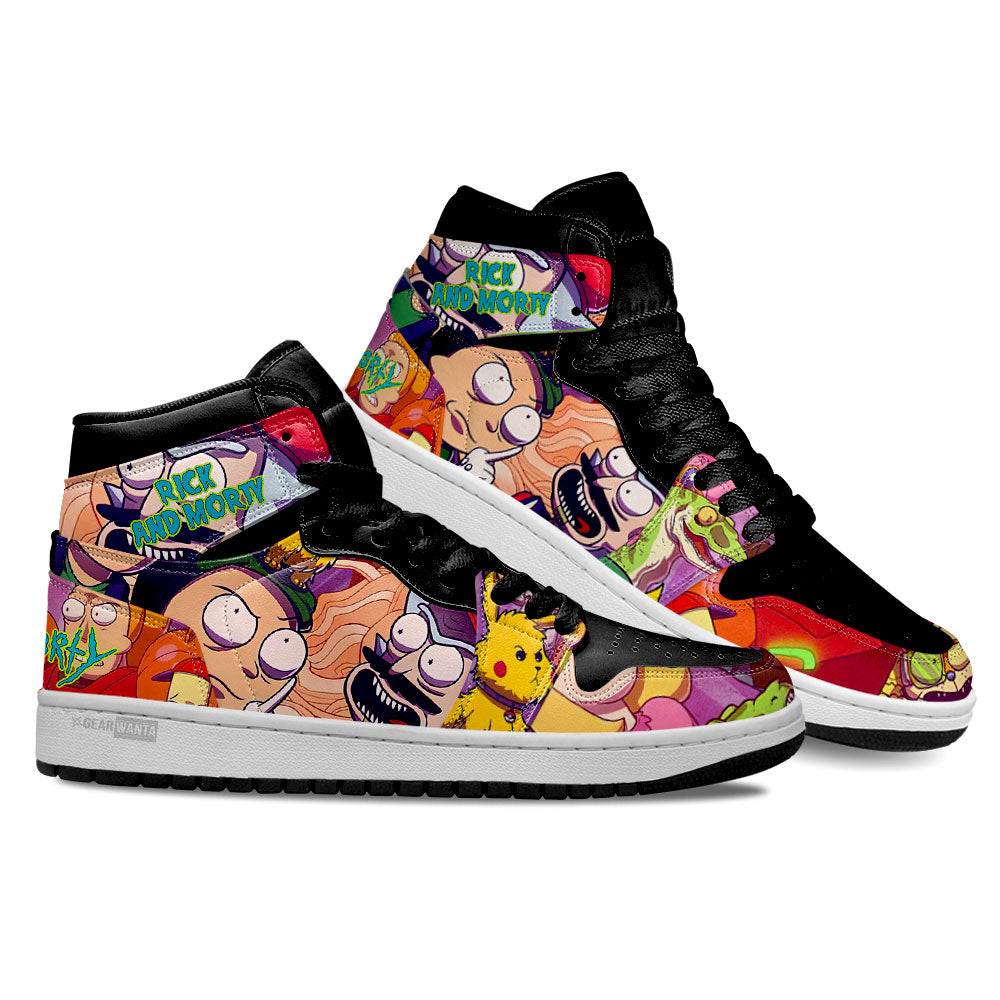 Rick and Morty Crossover Super Mario J1S Sneakers