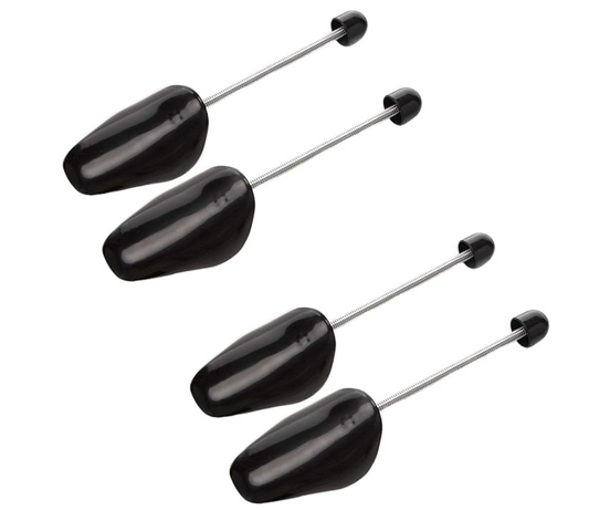 2 Pairs Plastic Shoe Tree Stretcher Shaper for Men (Black)