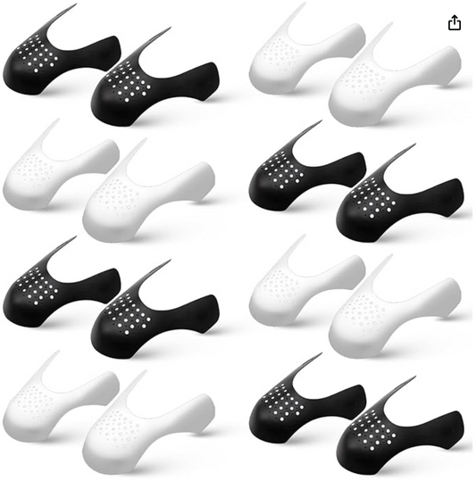 8 pairs Shoe Toe Crease Protector for Sneaker, Anti-Wrinkle Shoes Crease Protector Prevent Shoes Crease（7-13）
