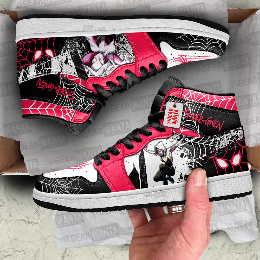 Spider Gwen J1s Sneakers Spider-Verse Sneakers PT21