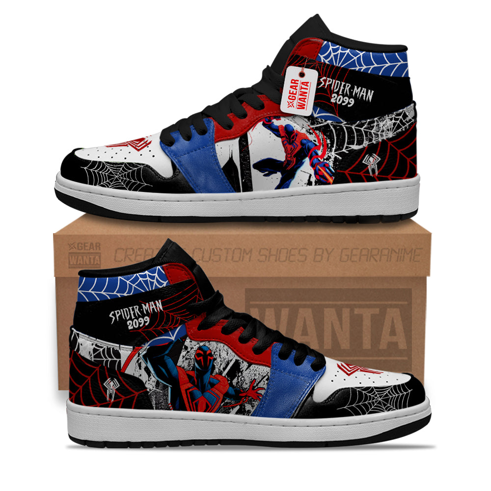 Spider-Man 2099 Spider-Verse J1s Sneakers Custom For Fans PT21