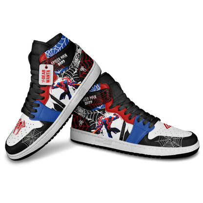 Spider-Man 2099 Spider-Verse J1s Sneakers Custom For Fans PT21